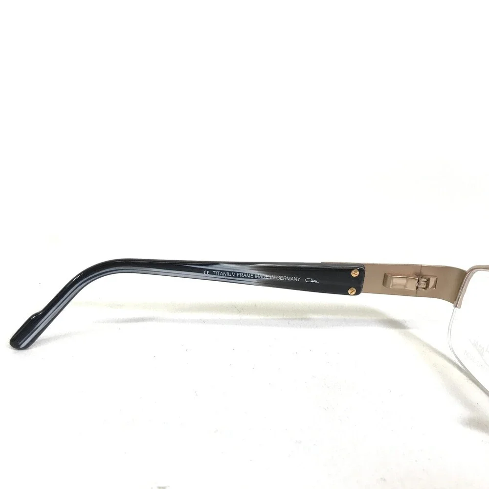Cazal Eyeglasses Frames MOD.1055 COL.001 Brown Gold Rectangular 53-17-135